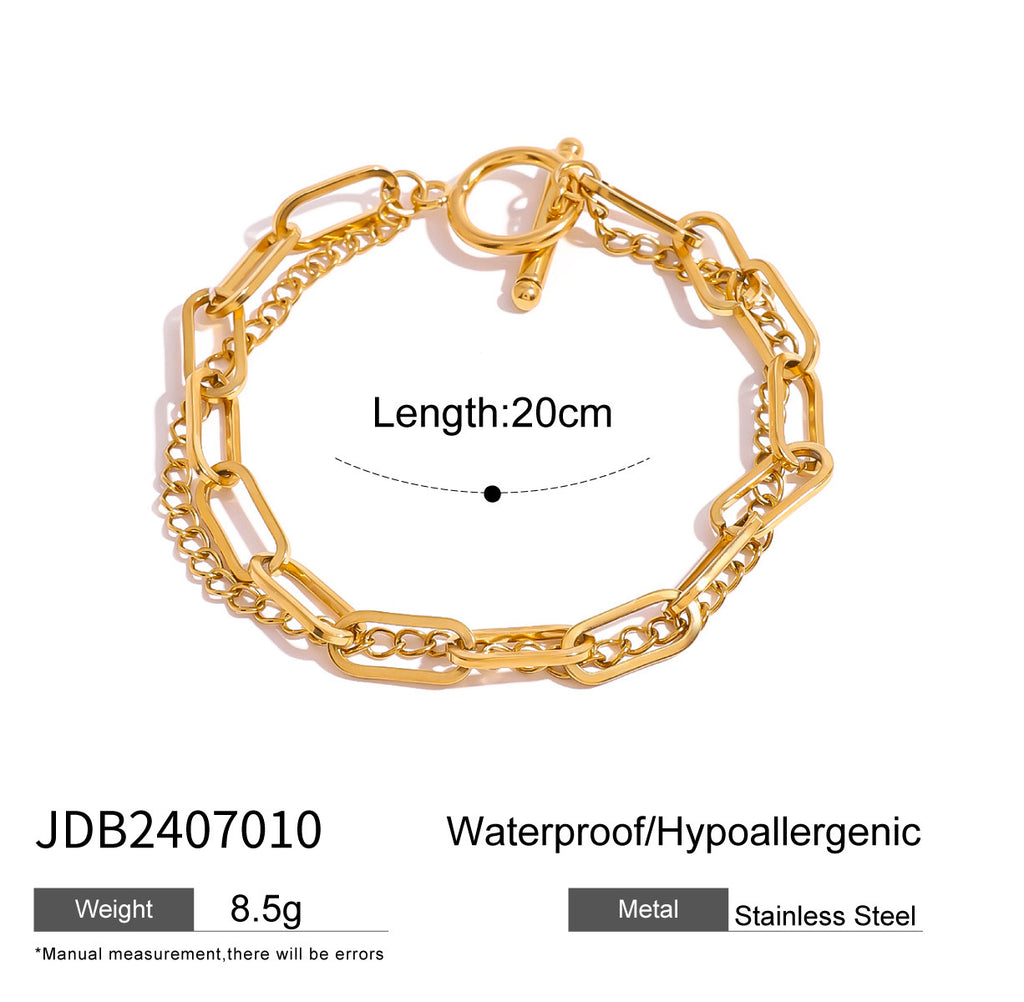 Doppelarmband für Frauen mit OT-Verschluss – Bild 2 | LuxeStyle