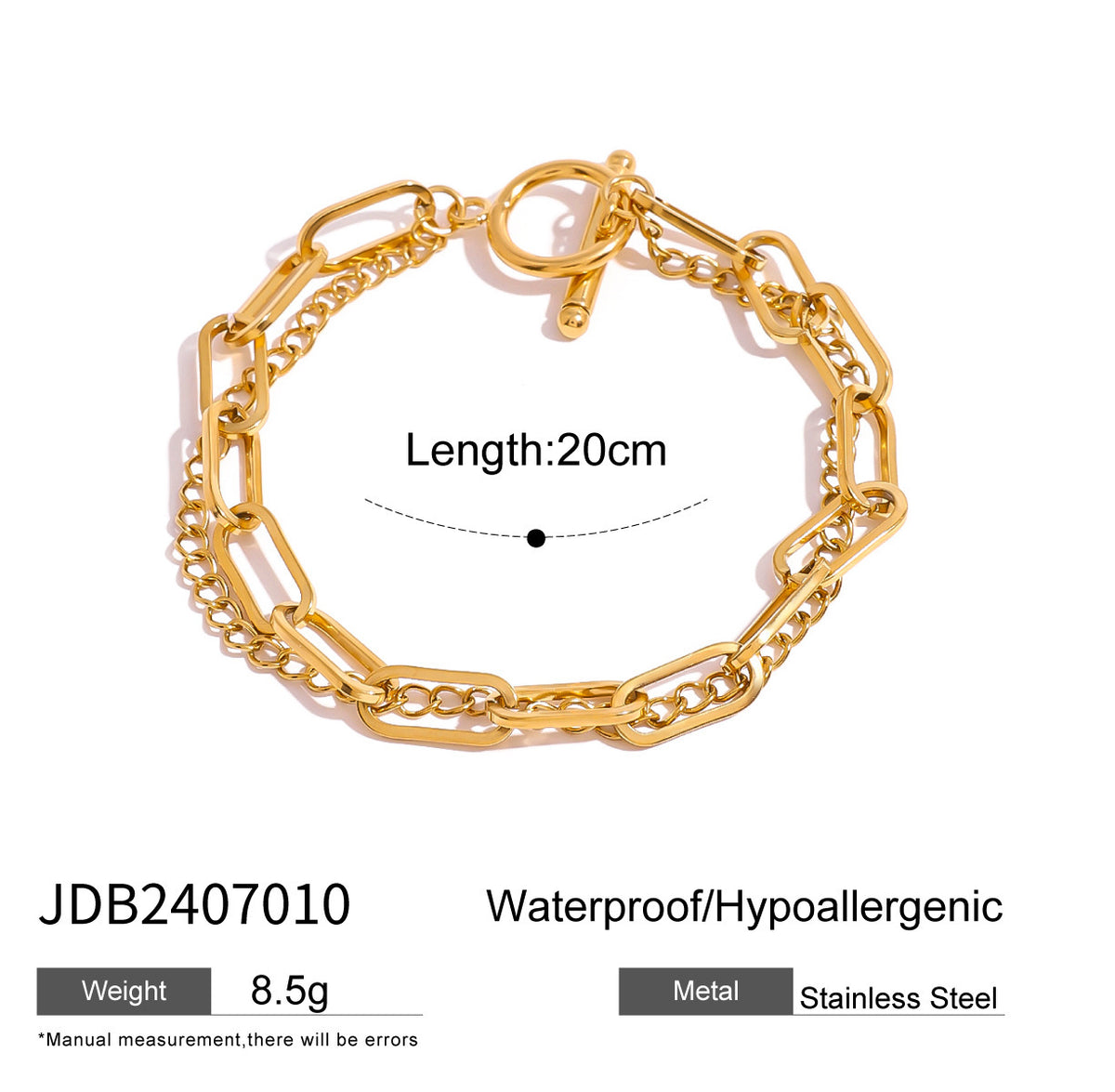 Doppelarmband für Frauen mit OT-Verschluss – Bild 2 | LuxeStyle