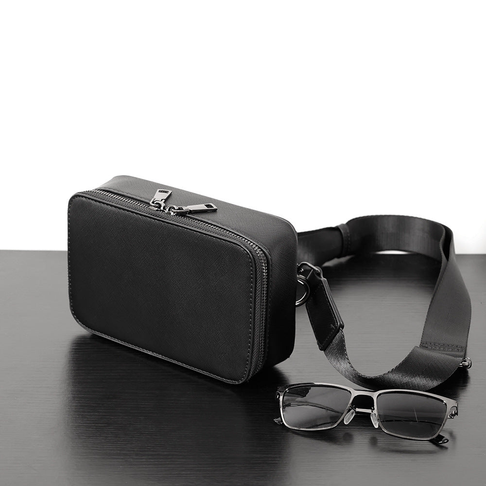 Schwarze Crossbody Tasche für Herren – Bild 2 | LuxeStyle