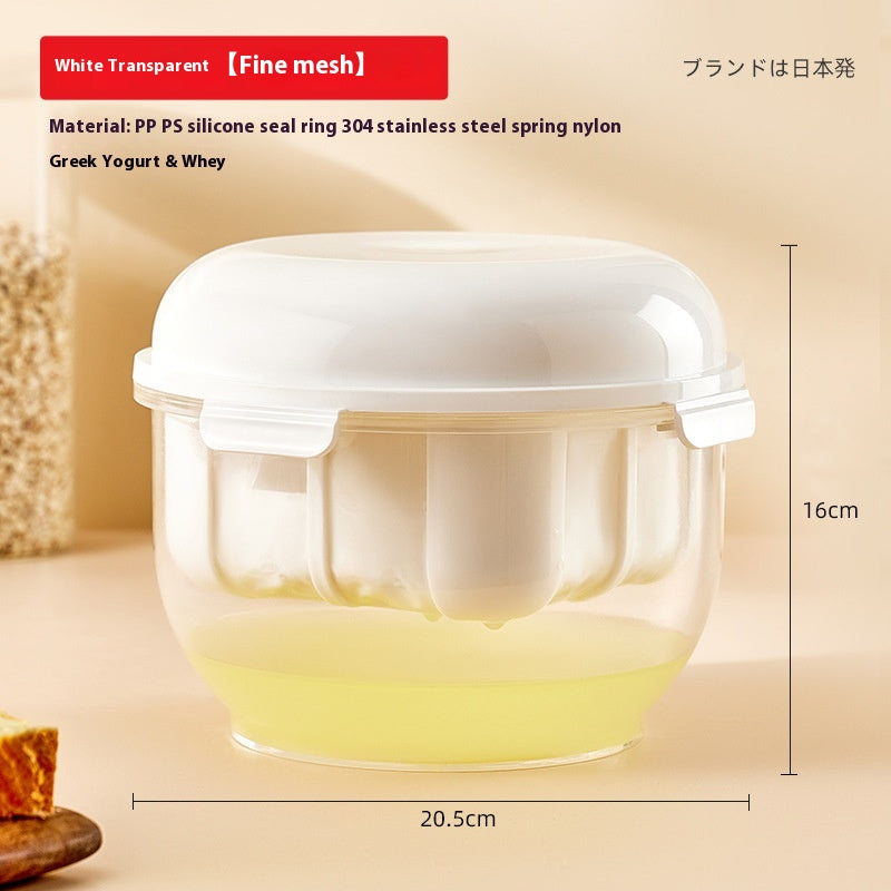 Joghurt-Molke-Filter aus Kunststoff