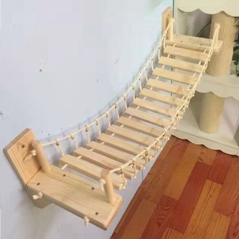 Xilan Kiefer Katzen-Hängebrücke mit Kletternest