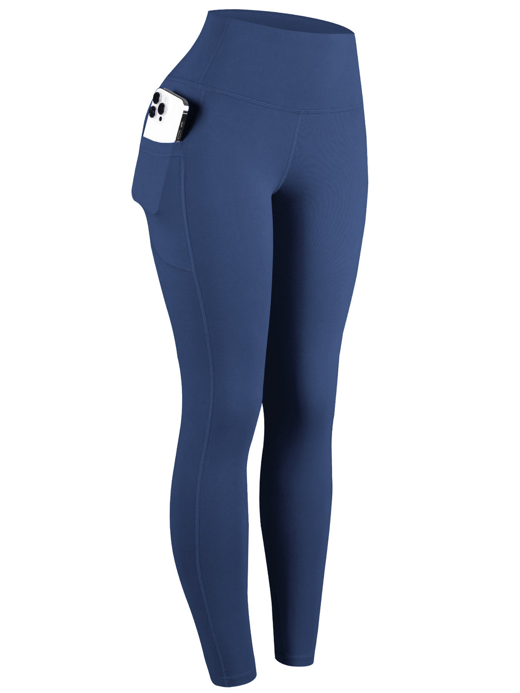 Lange Yoga- und Laufhose mit Seitenfächern