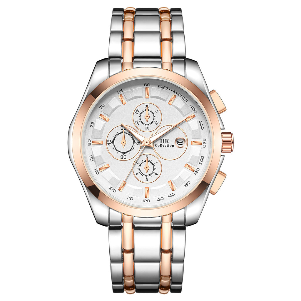 Luminöse Herrenquarzuhren mit Alloy-Armband
