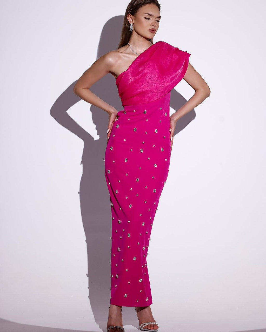 Off-Shoulder Perlen Bandage-Kleid – Bild 6 | LuxeStyle