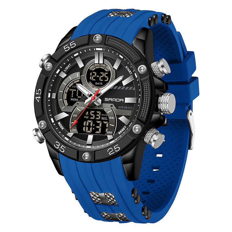 Multifunktionale Herren-Armbanduhr mit Alarm