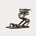 Römer Sandalen mit Nieten und Kreuzriemen – Bild 14 | LuxeStyle