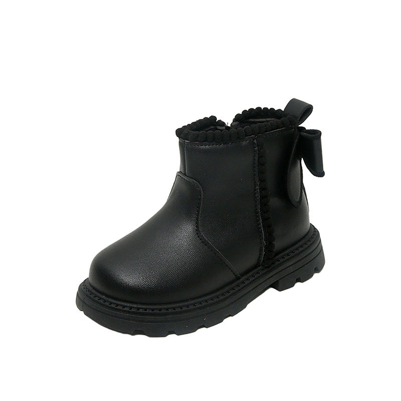Kinder Stiefeletten mit weicher Sohle – Schwarz – Bild 2 | LuxeStyle