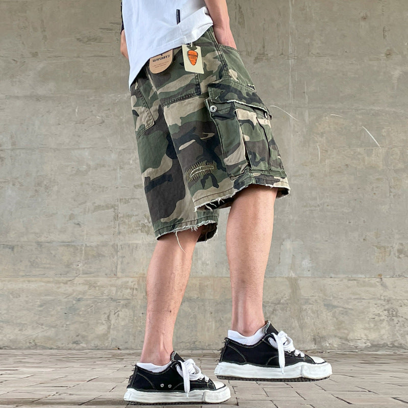 Retro Camouflage Arbeitshose Herren