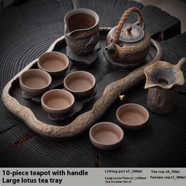 Tee-Set mit Tasse und Teetablett