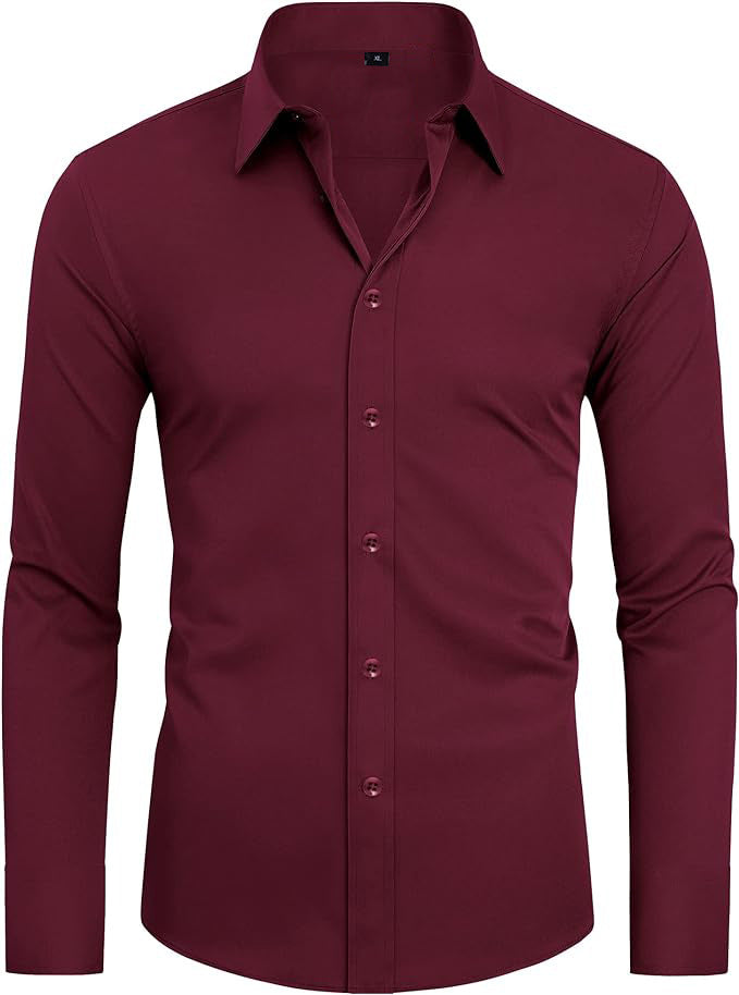 Langarm-Business-Hemd – natürliche Farbe – Bild 5 | LuxeStyle