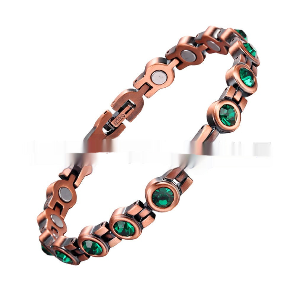 Magnetisches Kupferarmband mit Zirkonia – Bild 2 | LuxeStyle