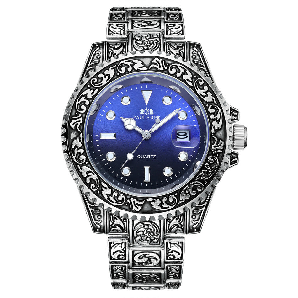 Quarz-Herrenuhr mit Kalender und Leuchtfunktion – Bild 6 | LuxeStyle