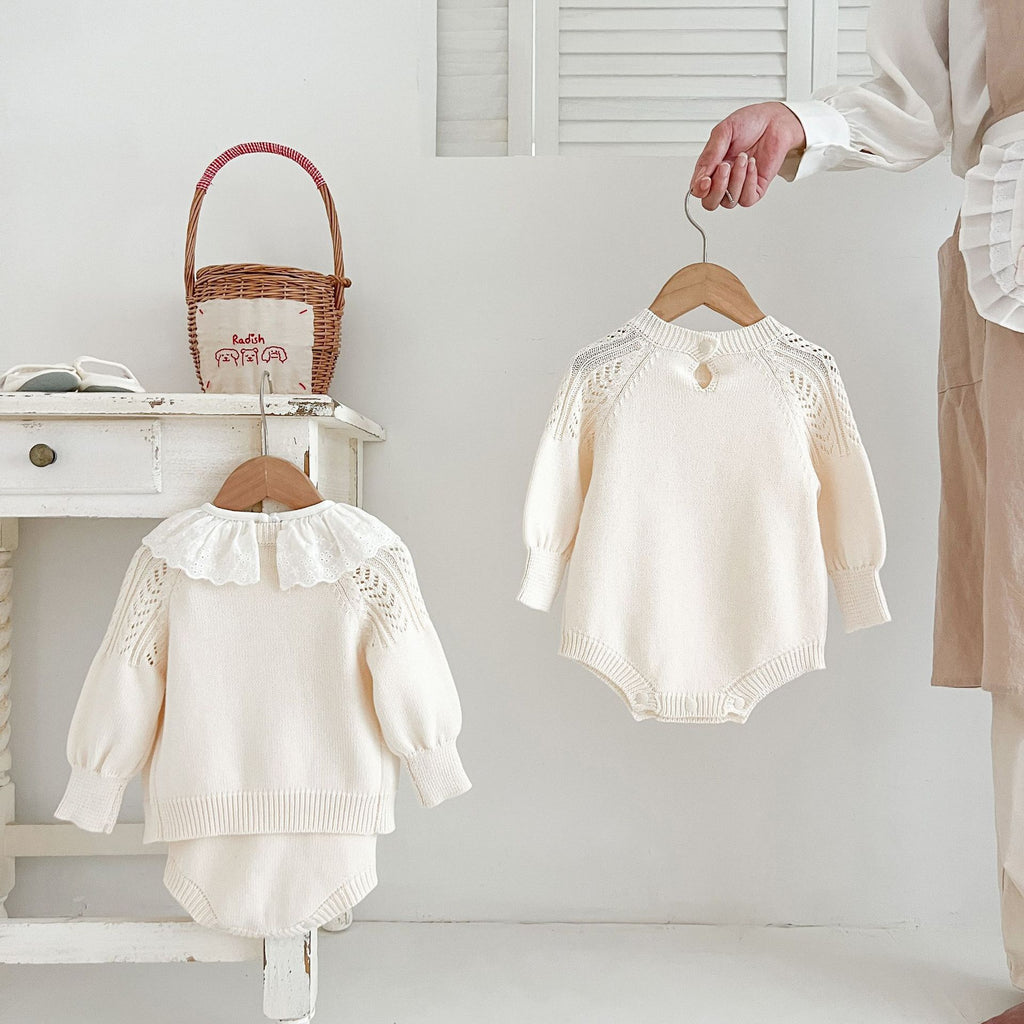 Baby Mädchen Pullover-Set | LuxeStyle