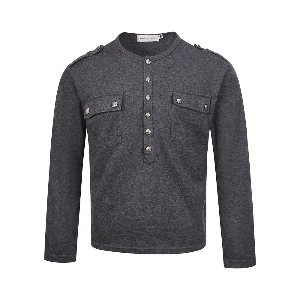 Langarmshirt aus Wollmischung | LuxeStyle