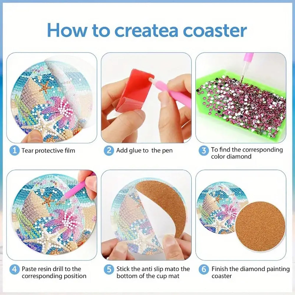 DIY-Unterlage mit Diamantmalerei-Muster und Halterung