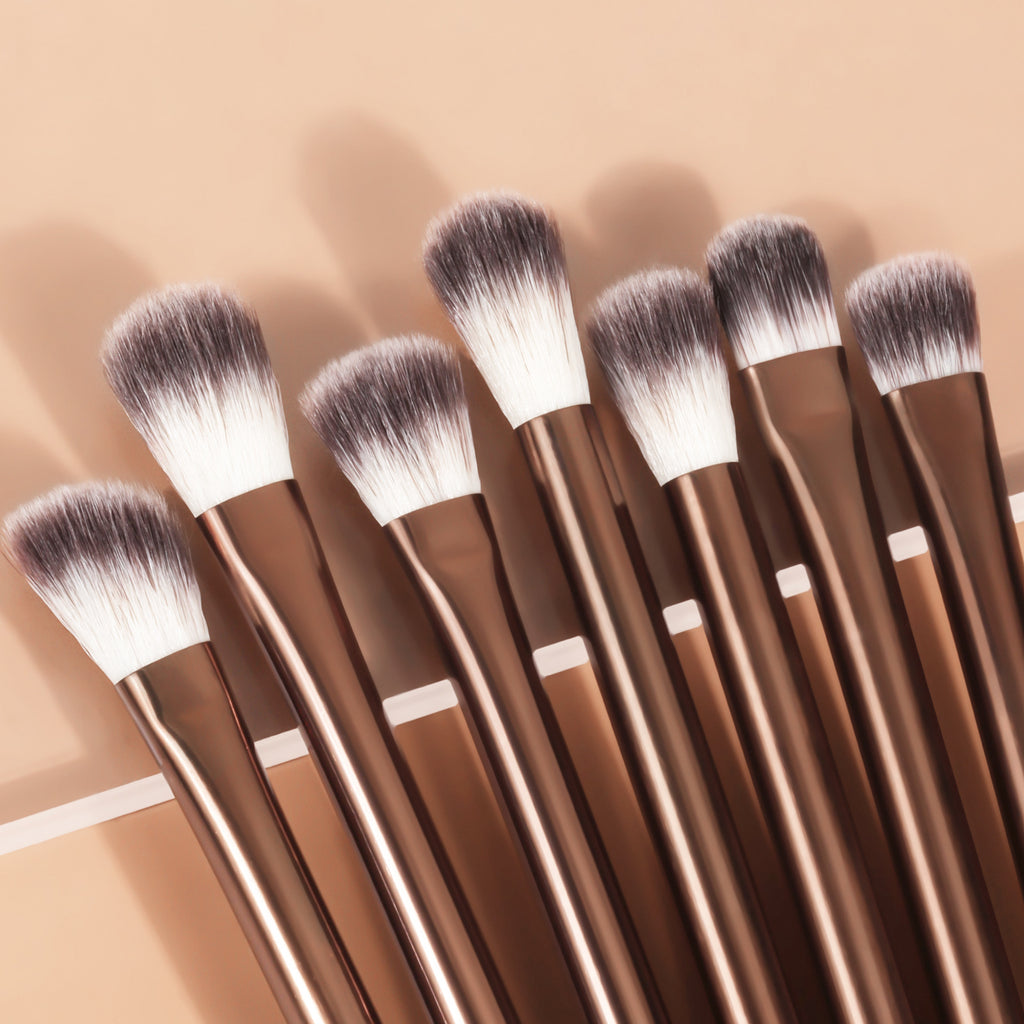 13-teiliges Make-up Pinselset mit langem Griff