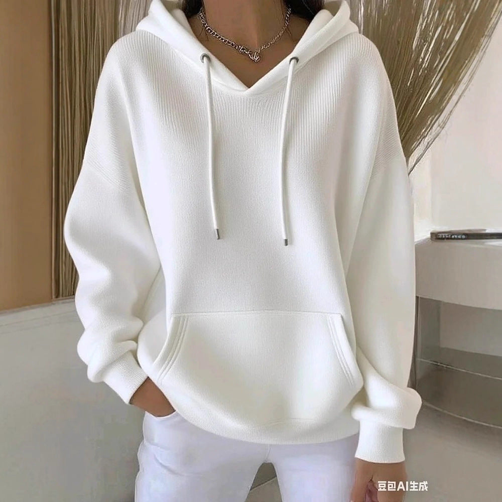Trendiger Hoodie mit Kapuze und Kordelzug – Bild 1 | LuxeStyle