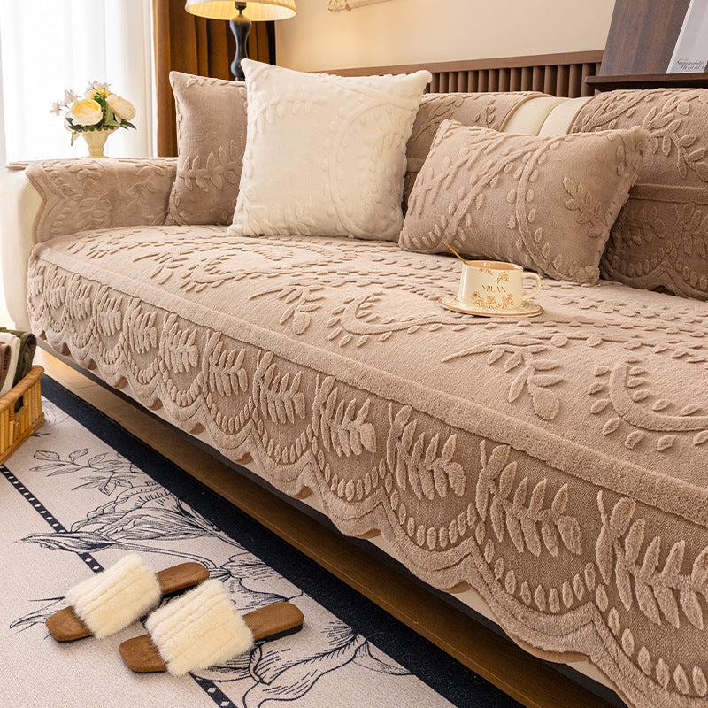 Französisches Cremedesign Angora-freier Kissenbezug