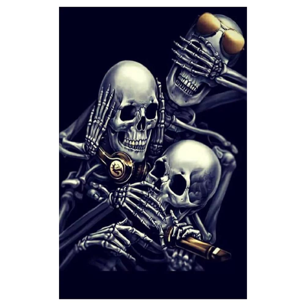 Diamond Painting «Schädelmädchen» Halloween