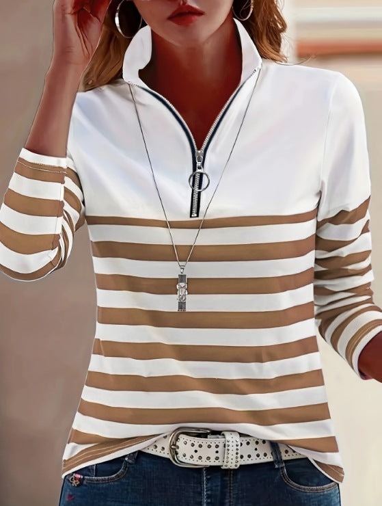 Gestreiftes Langarmshirt für vielseitige Looks