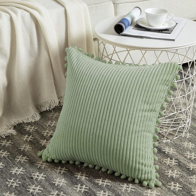 Gestreifter Flanell-Kissenbezug – Bild 4 | LuxeStyle