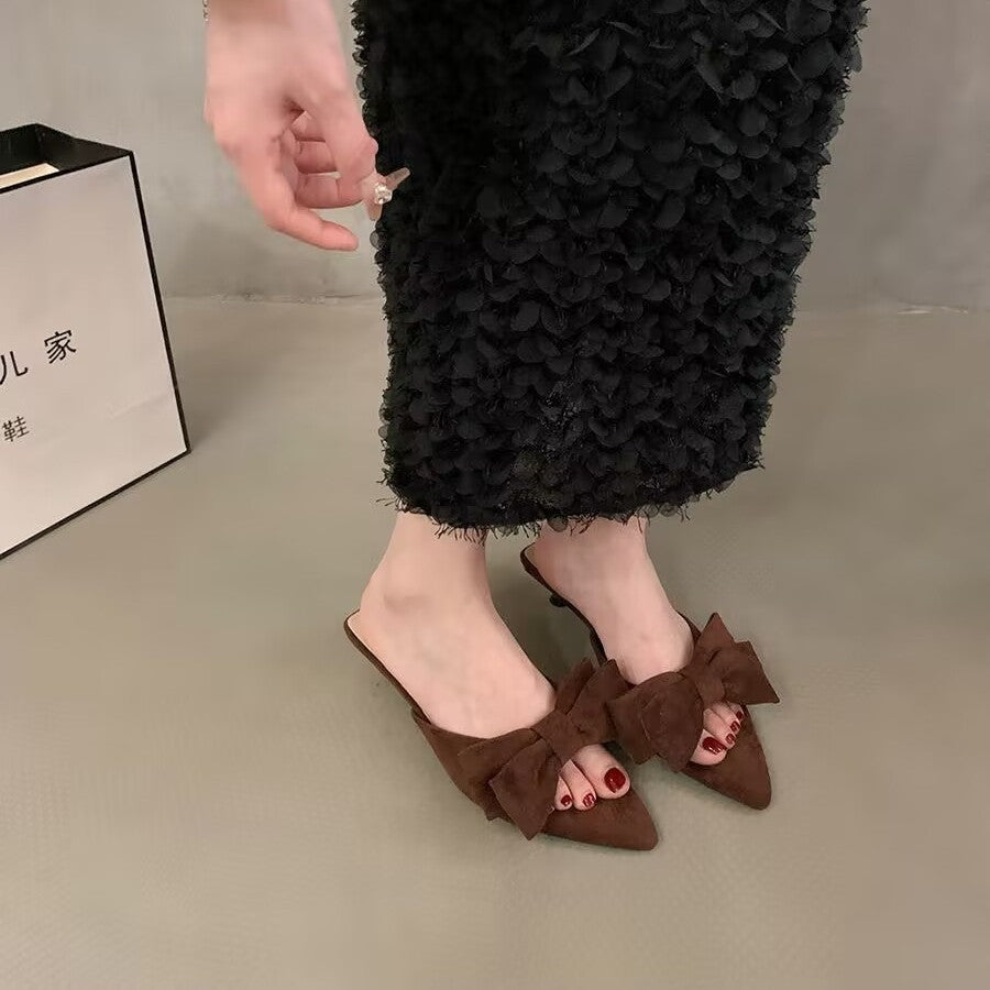 Spitze High-Heel Sandalen im Elfen-Look