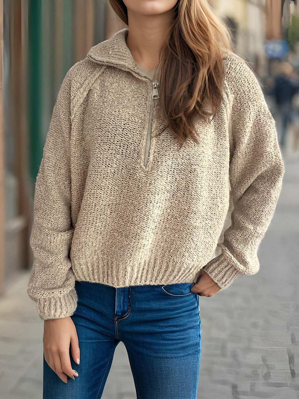 Langarm-Pullover