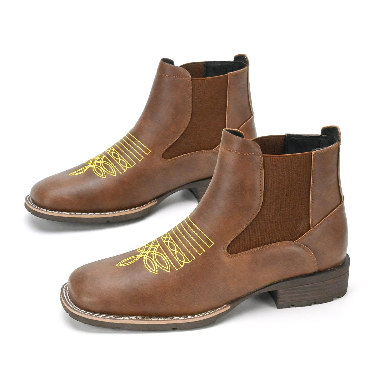 Chelsea Boots mit Stickerei
