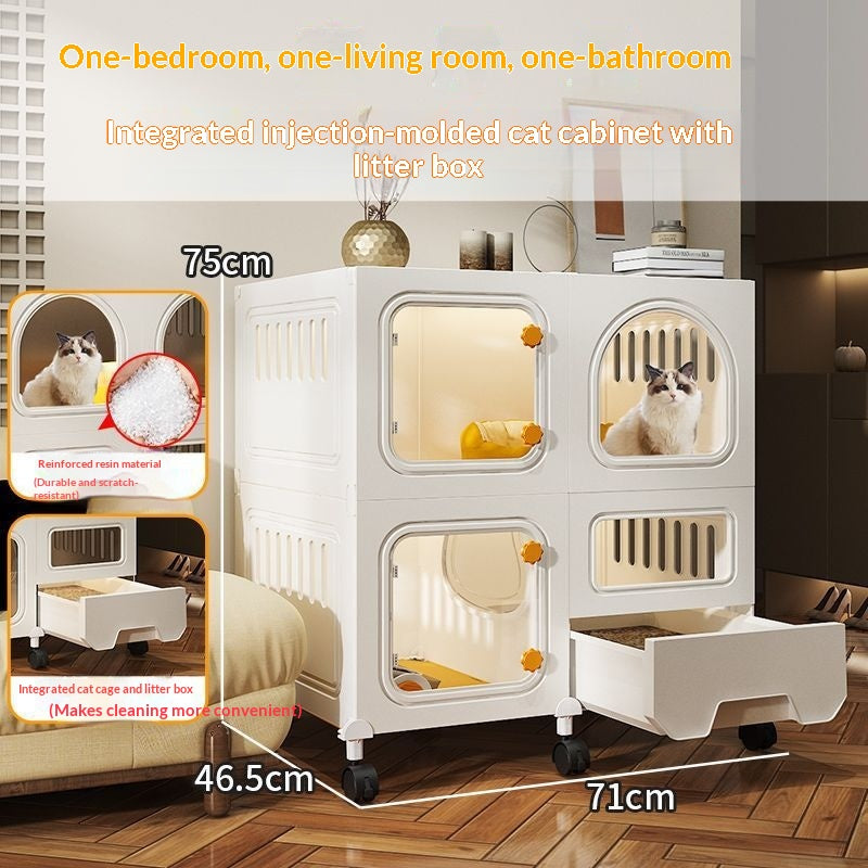 Katzenhaus mit integrierter Katzentoilette – Bild 2 | LuxeStyle