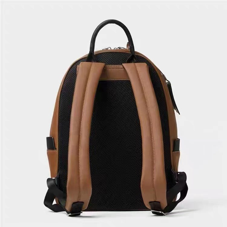 Dunkelbrauner PU-Leder Rucksack 20-35 L – Bild 4 | LuxeStyle