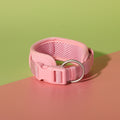 Hundegeschirr-Set aus Cord, Rosa – Bild 10 | LuxeStyle