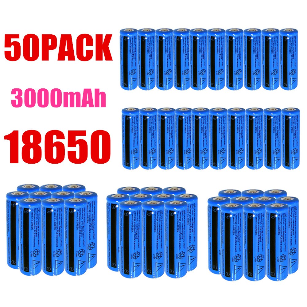 18650 Li-ion Akku 3000mAh, 3.7V, wiederaufladbar