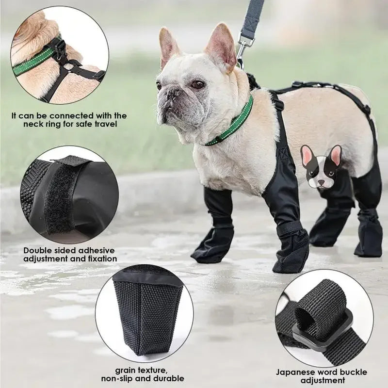 Verstellbare, rutschfeste Hunde-Outdoorschuhe
