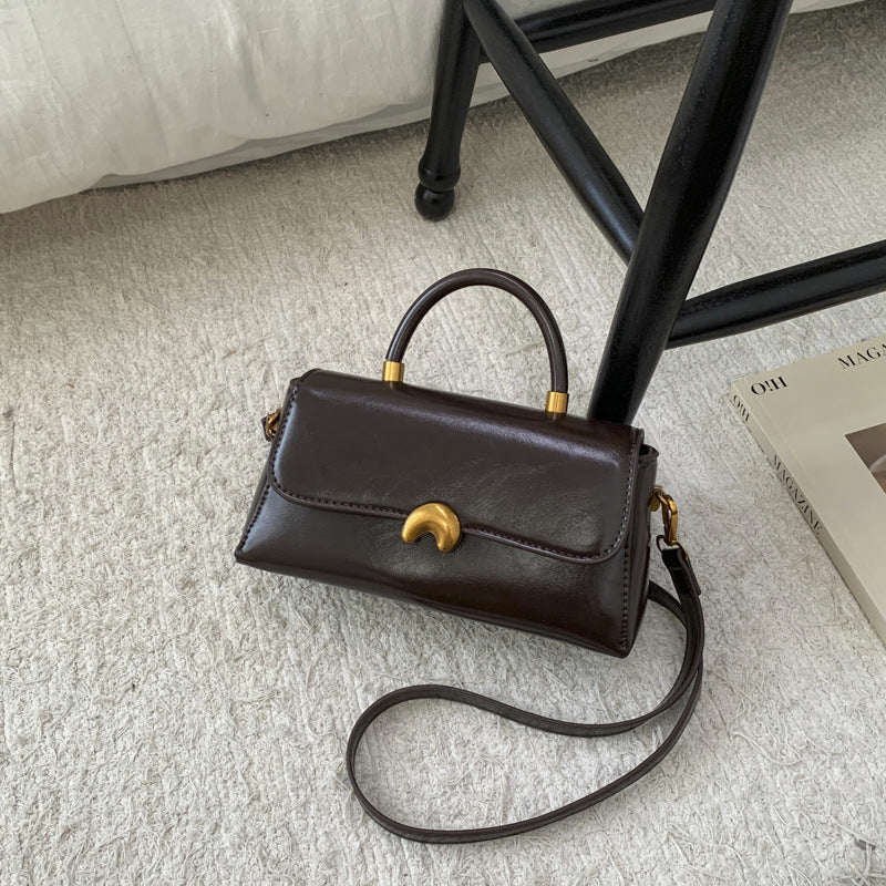 Henkeltasche «Lune» · Top-Handle mit Gold-Clip, Crossbody – LuxeStyle