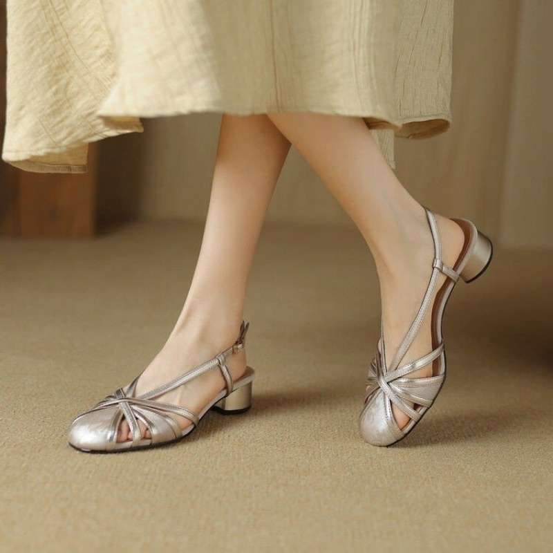 Champagner Sandalen – Bild 4 | LuxeStyle