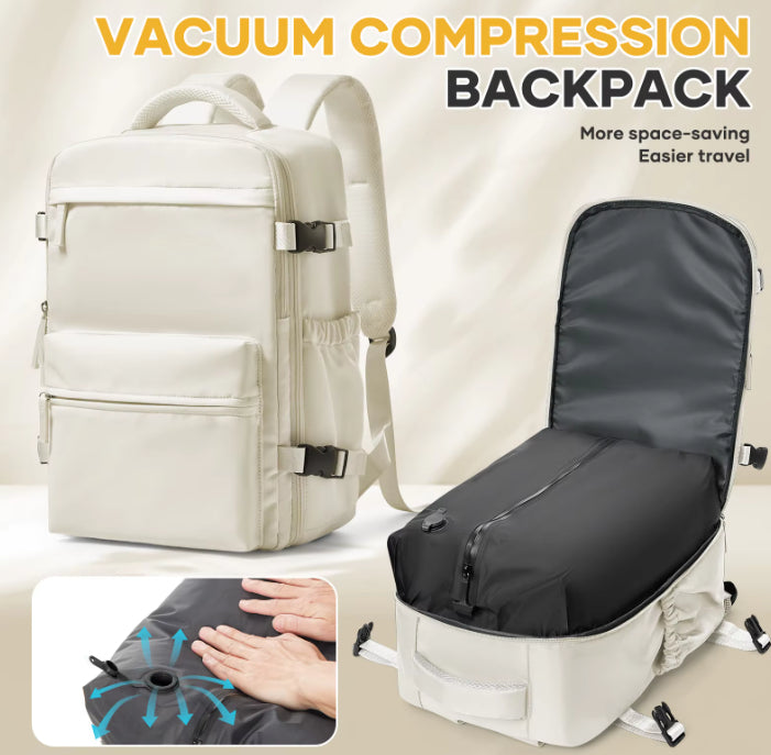 Robuster Rucksack mit Vakuumpumpe und Reissverschluss – Bild 2 | LuxeStyle