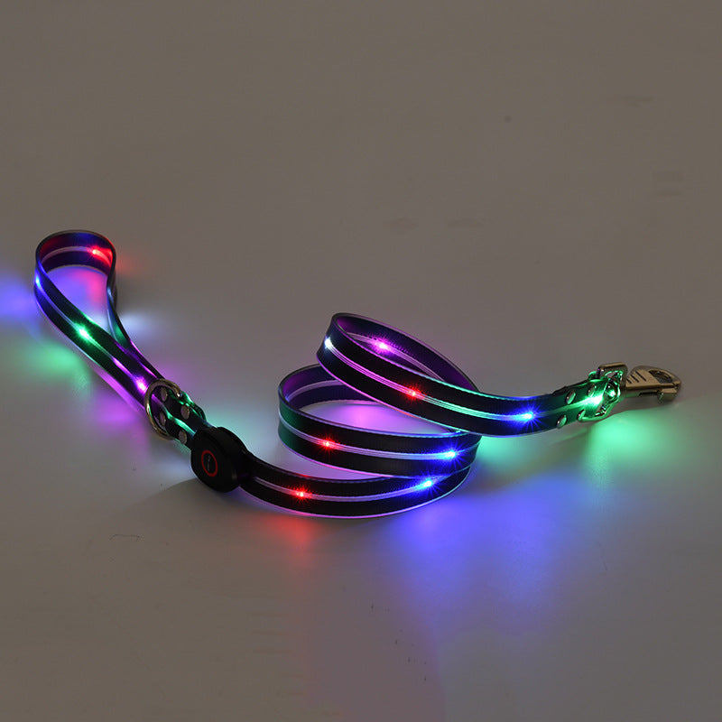 LED Leuchtcollar mit Zugleine, wiederaufladbar – Bild 7 | LuxeStyle
