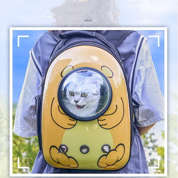 Haustier Rucksack "Cat Bag" mit Sichtfenster – Bild 1 | LuxeStyle