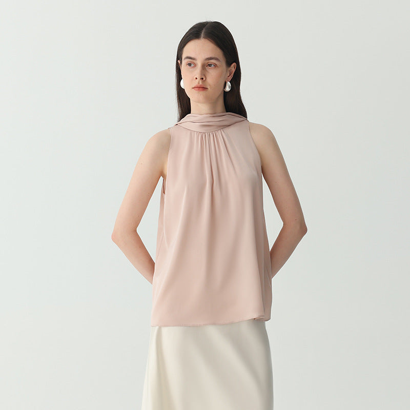Seiden-Top mit Schleifendetail für Damen