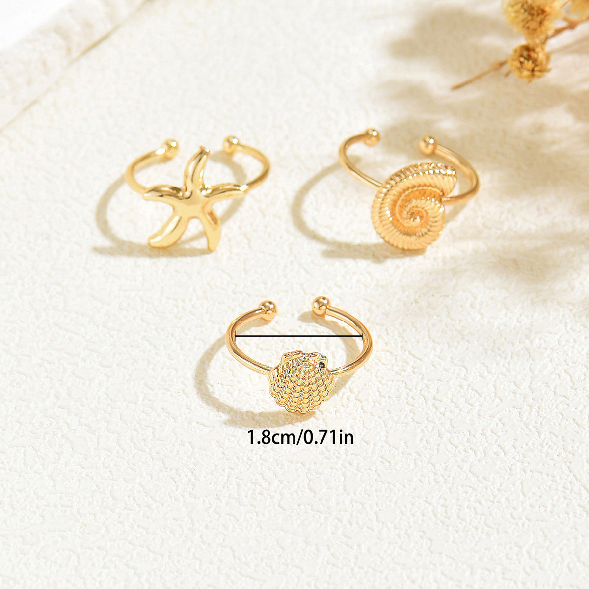 Meeresschmuck-Set mit Sternfisch & Muscheldesign