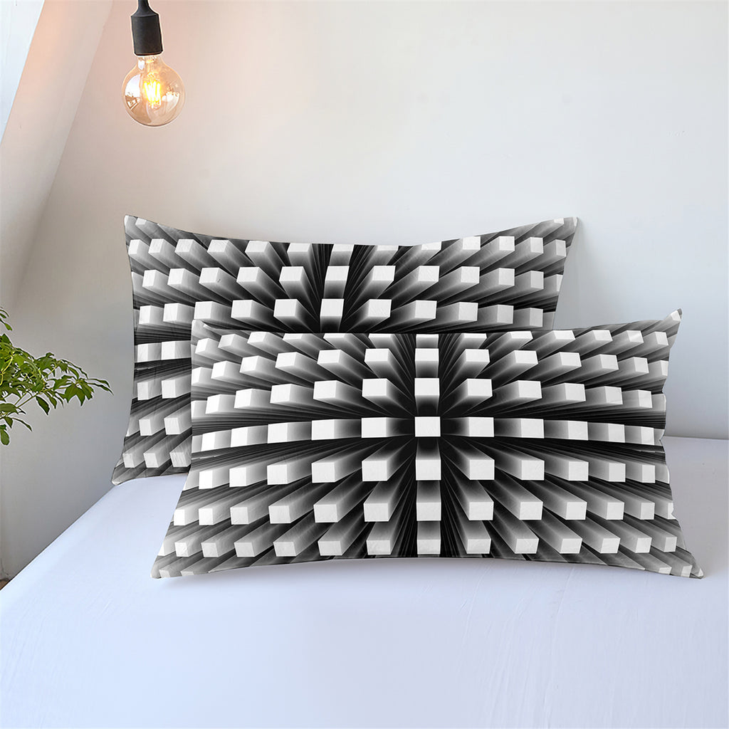 Abstrakter 3D-Digitaldruck Bettwäsche-Set