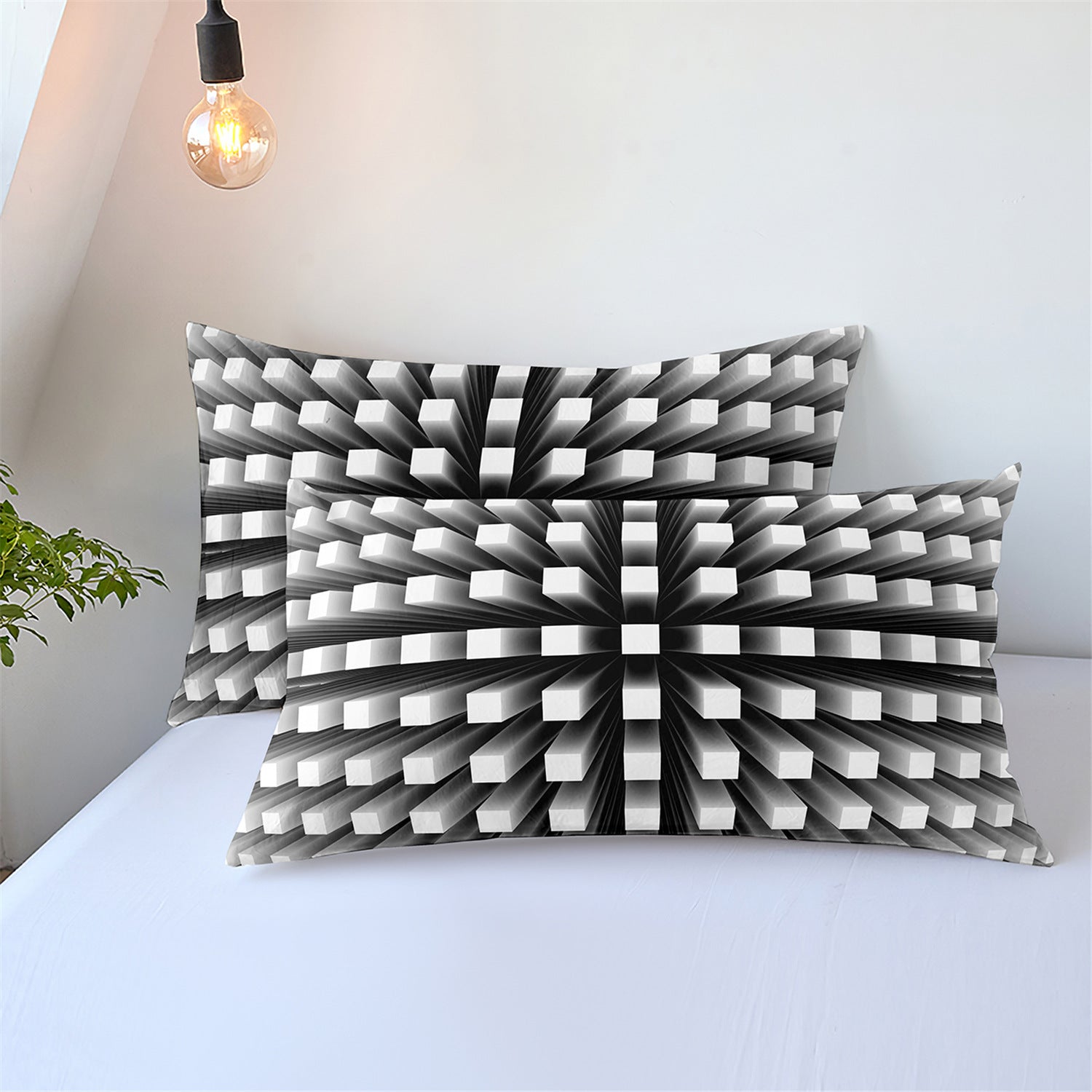 Abstrakter 3D-Digitaldruck Bettwäsche-Set