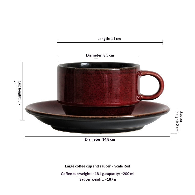 Keramiktasse mit Untertasse, 100-200 ml – Bild 2 | LuxeStyle