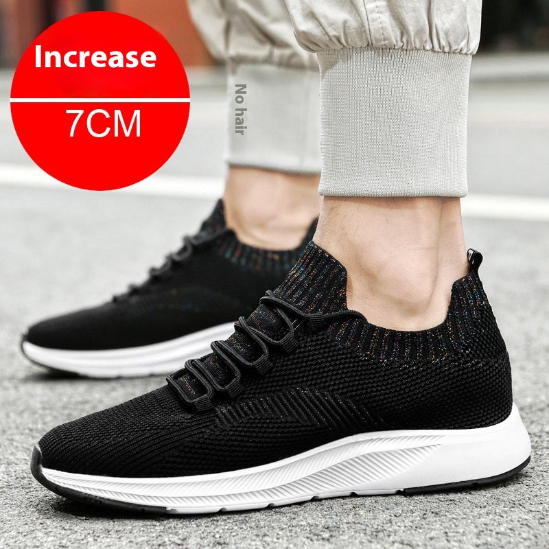 Weisser Sneaker mit verstecktem 7 cm Absatz – Bild 18 | LuxeStyle