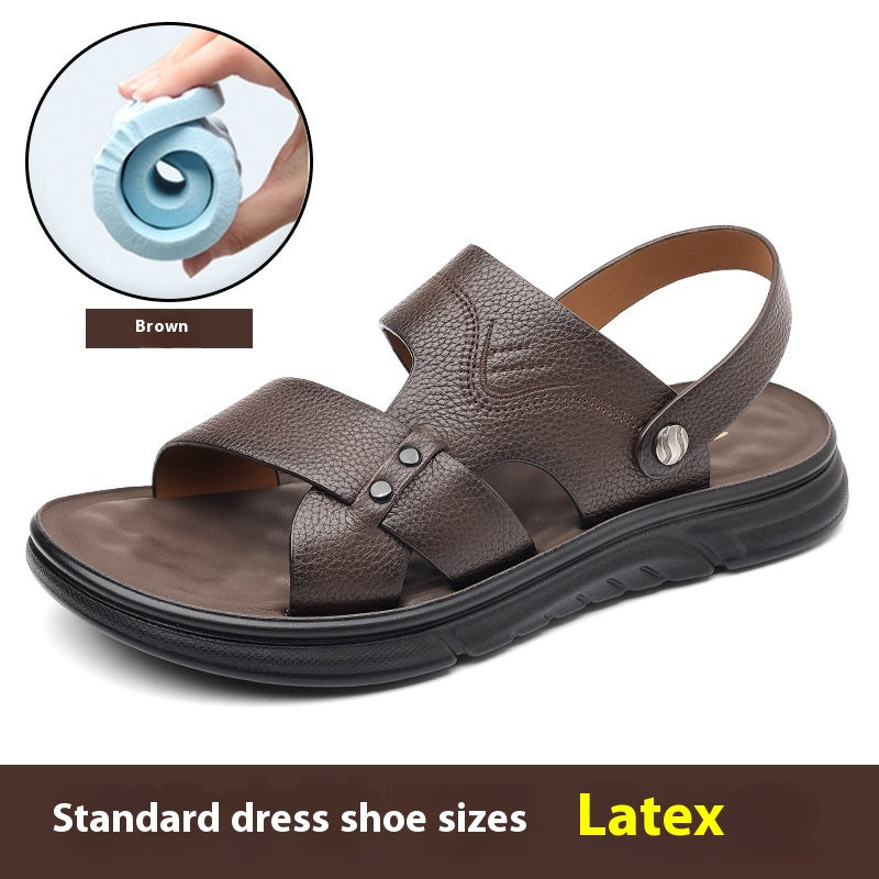 Herren Leder-Strandschuhe atmungsaktiv