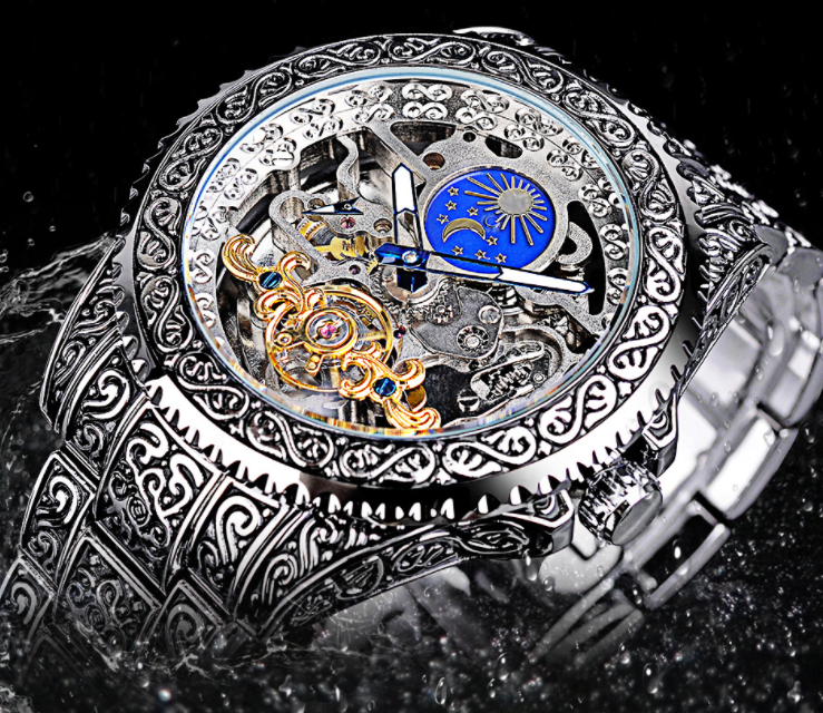 Mechanische Herrenuhr im Retro-Design – Bild 2 | LuxeStyle