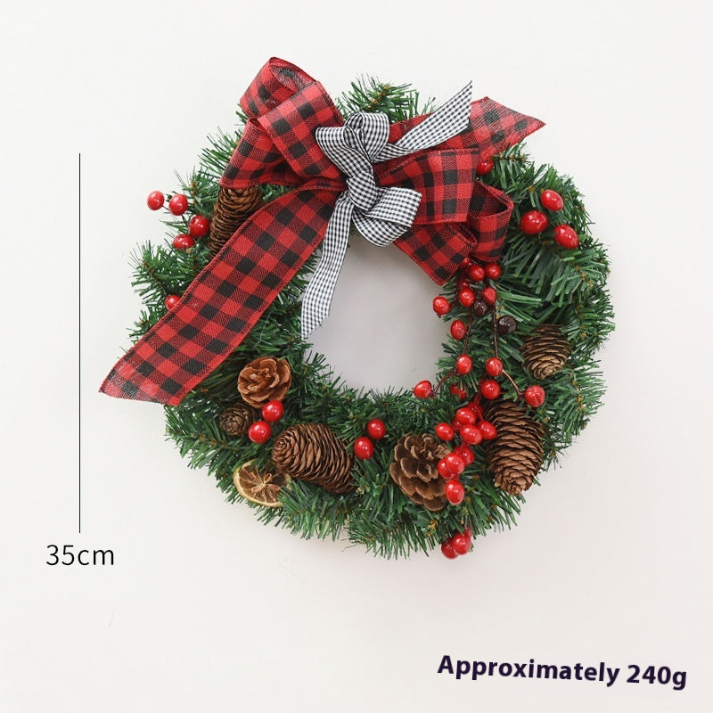 Weihnachtsgirlande mit Bogenkranz – PVC | LuxeStyle
