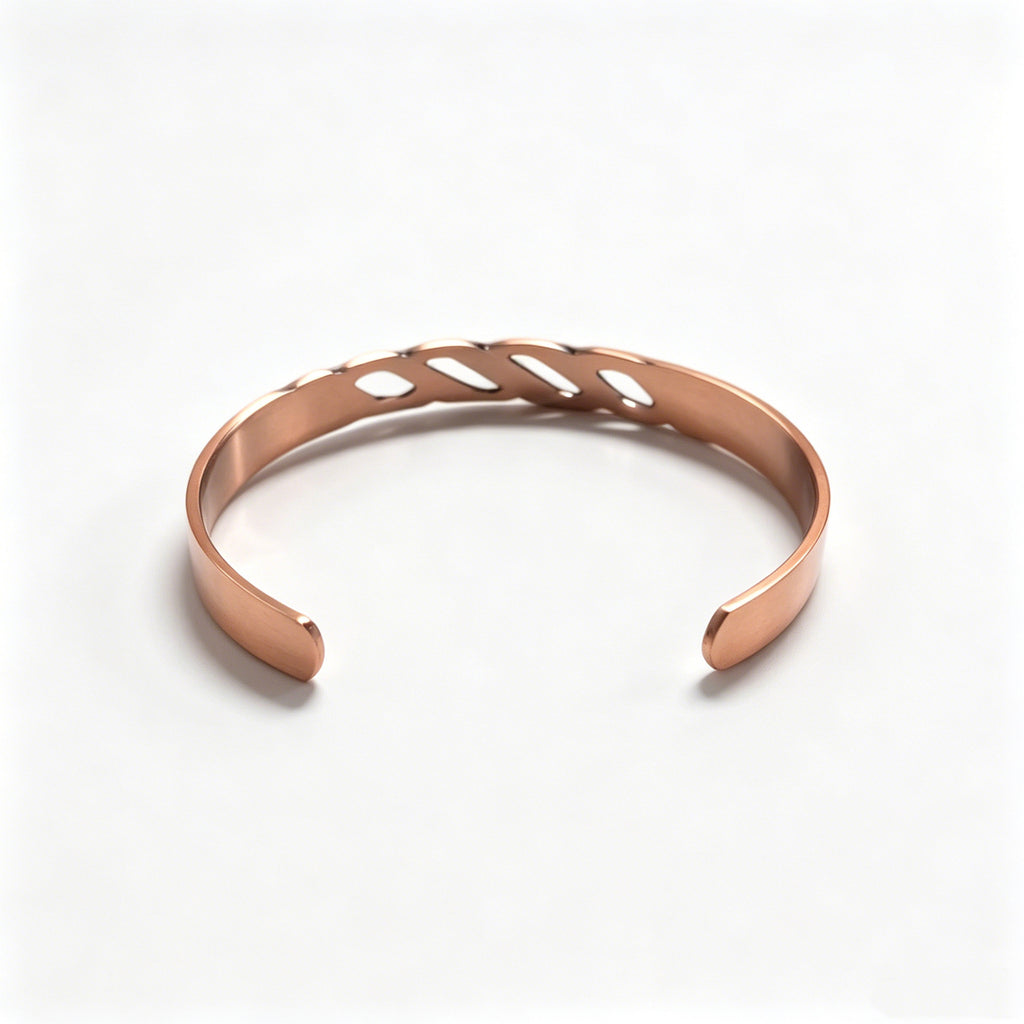 Kupferarmband mit Zirkonia und Unendlichkeits-Symbol