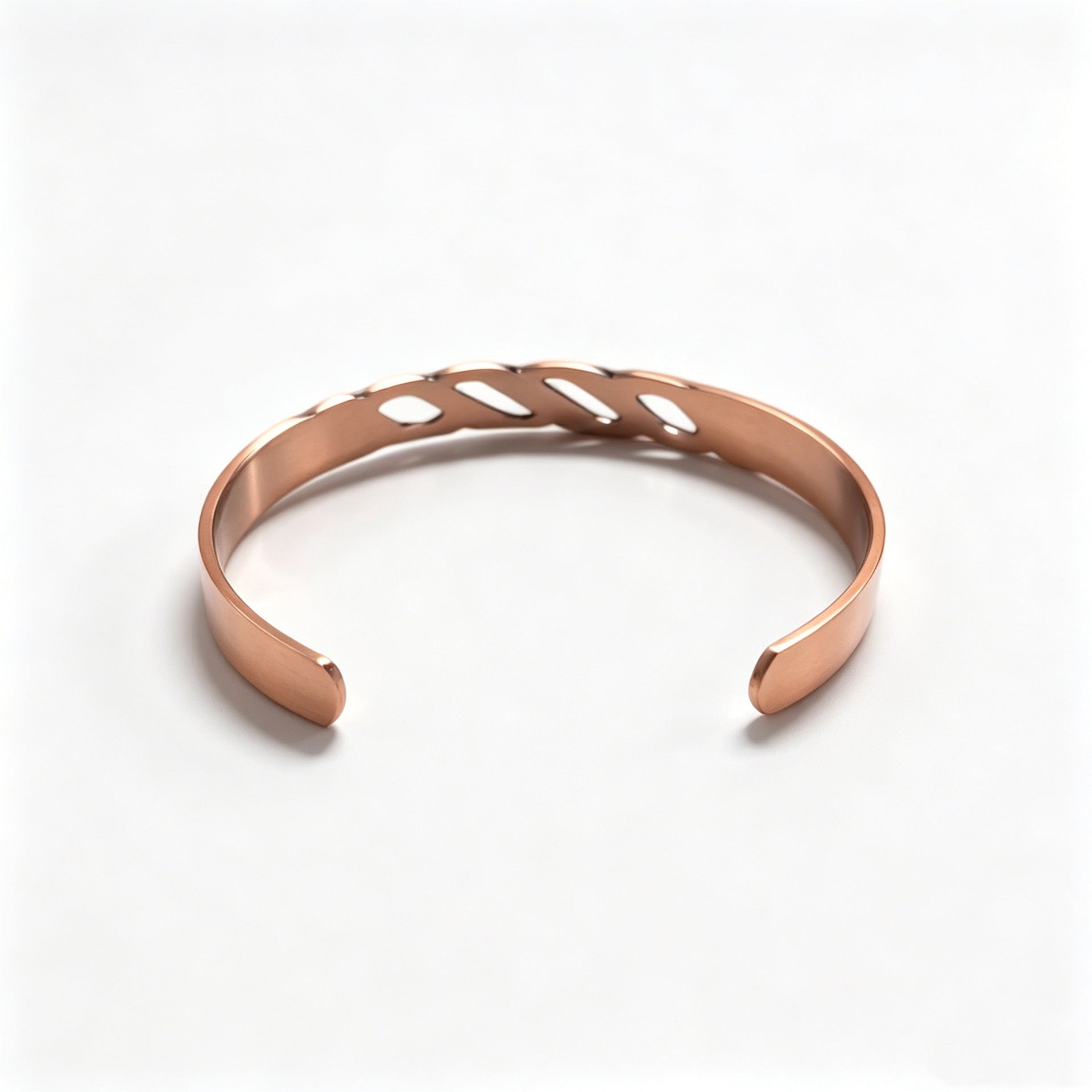 Kupferarmband mit Zirkonia und Unendlichkeits-Symbol