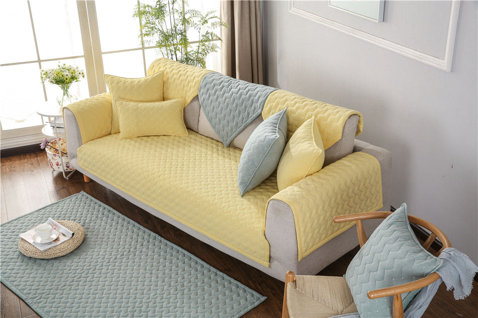 Gestepptes Sofa-Kissen aus Baumwolle – Bild 3 | LuxeStyle